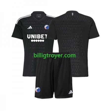 Billige Fotballdrakter FC Copenhagen Keeper Barn Bortedraktsett 2023/24 Kortermet